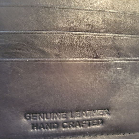 Men Bifold Black Wallet with Flap - Picture 3 of 5